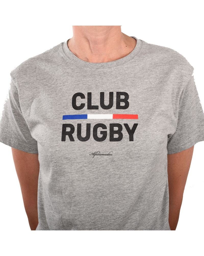 T Shirt Enfant Aficionados Club Rugby Gris Boutique en Ligne Rugby