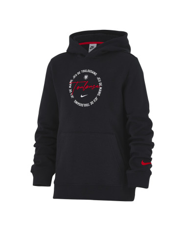 Sweatshirt Capuche Enfant FT Noir Stade Toulousain 2024/2025