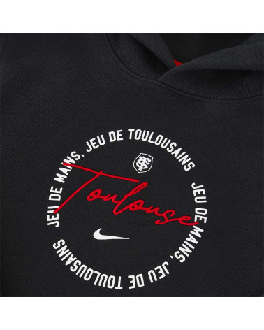 Sweatshirt Capuche Enfant FT Noir Stade Toulousain 2024/2025