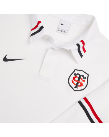 Polo Manches Longues Héritage Blanc Stade Toulousain 2024/2025