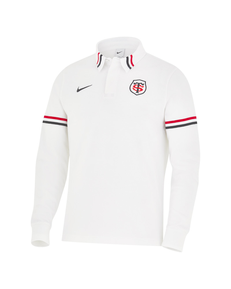 Polo Manches Longues Héritage Blanc Stade Toulousain 2024/2025