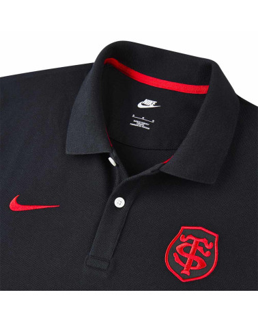 Polo Piqué Noir Stade Toulousain 2024/2025