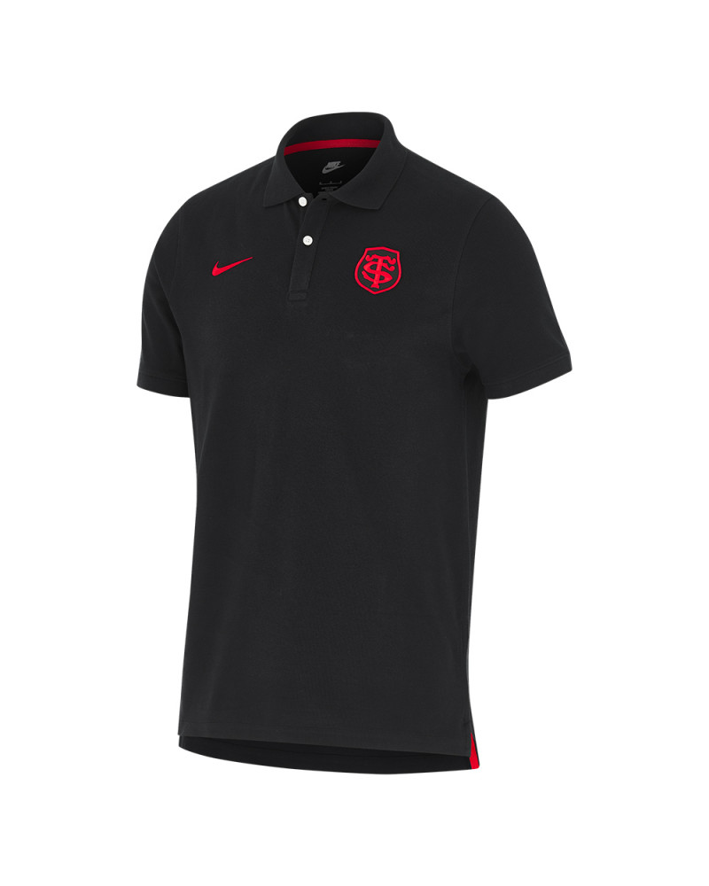 Polo Piqué Noir Stade Toulousain 2024/2025