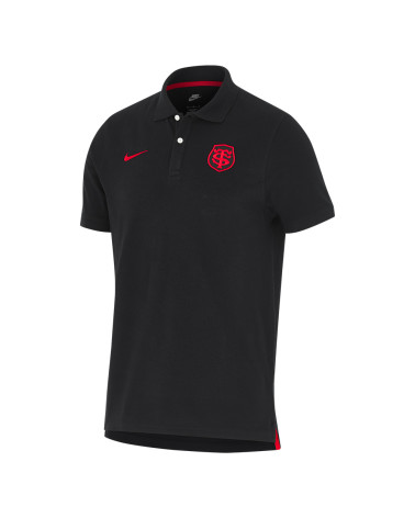 Polo Piqué Noir Stade Toulousain 2024/2025