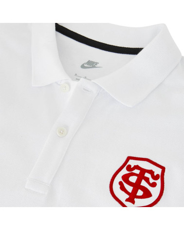 Polo Piqué Blanc Stade Toulousain 2024/2025