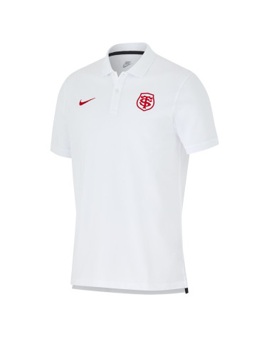 Polo Piqué Blanc Stade Toulousain 2024/2025