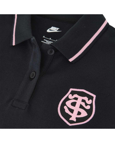 Polo Femme City Noir Stade Toulousain 2024/2025