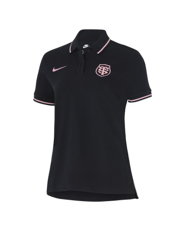 Polo Femme City Noir Stade Toulousain 2024/2025