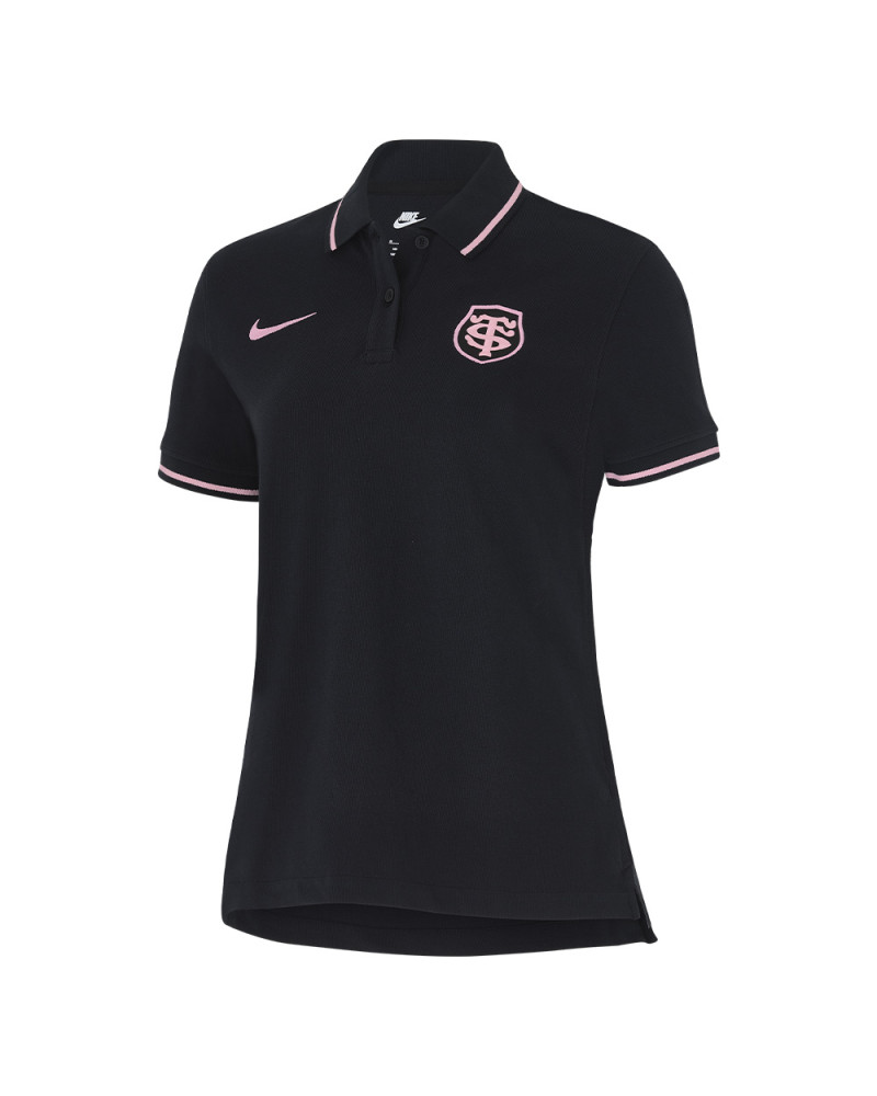 Polo Femme City Noir Stade Toulousain 2024/2025