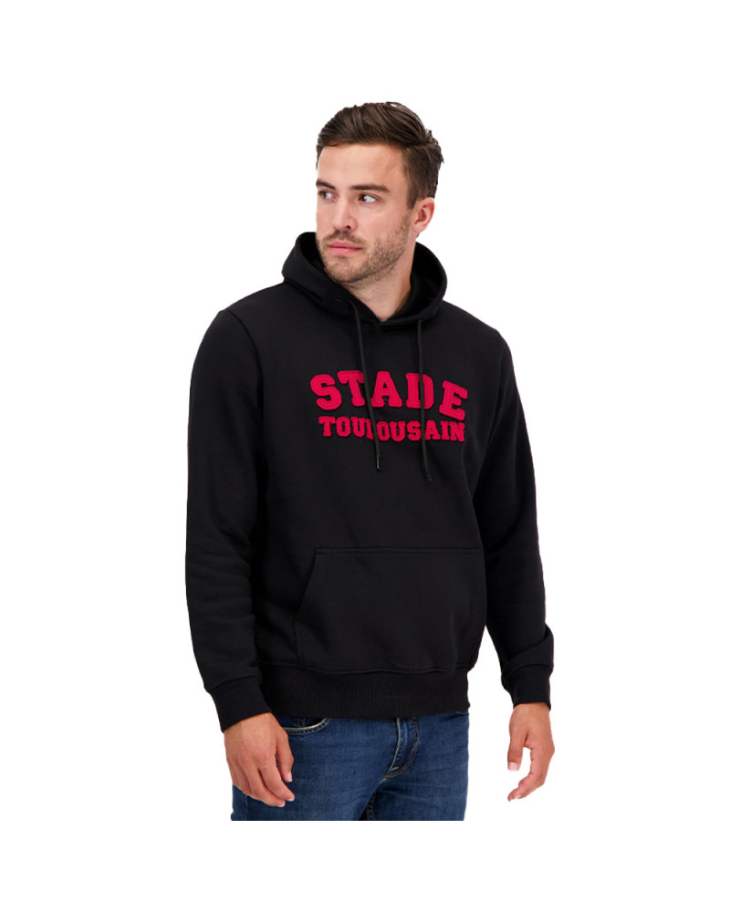 Sweat Capuche Refuge Noir Stade Toulousain 2024/2025