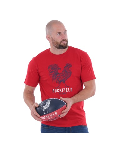 T-Shirt French Rugby Club Rouge Ruckfield