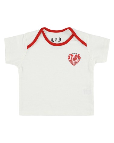 T-Shirt Bébé Baby Cœur Blanc Stade Toulousain 2024/2025